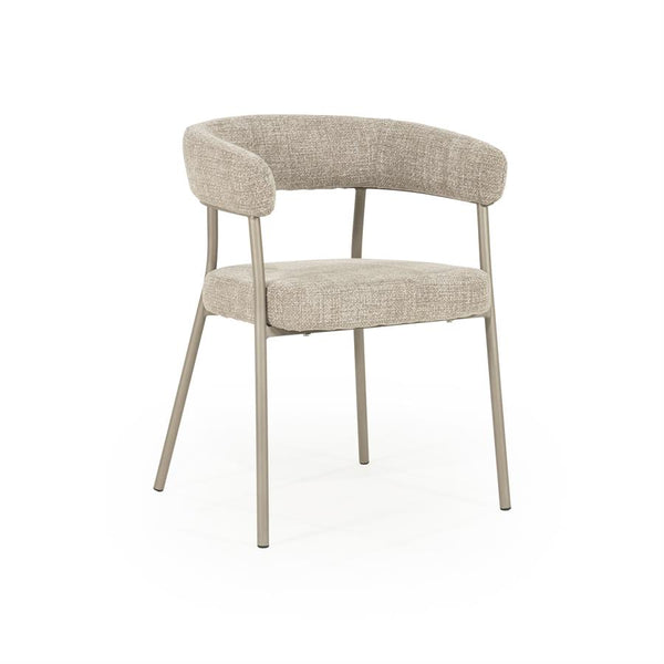 Eetkamerstoel Yovi By boo - Taupe stof