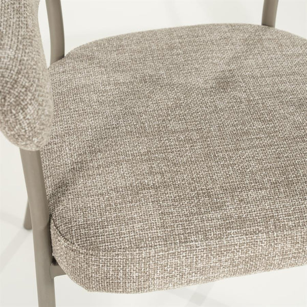 Eetkamerstoel Yovi By boo - Taupe stof