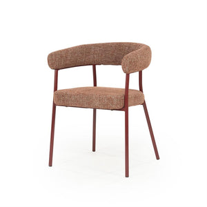 Eetkamerstoel Yovi By boo - Burgundy stof