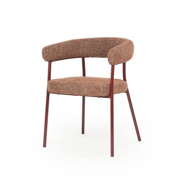 Eetkamerstoel Yovi By boo - Burgundy stof