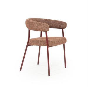 Eetkamerstoel Yovi By boo - Burgundy stof