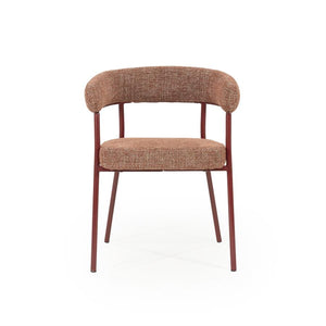 Eetkamerstoel Yovi By boo - Burgundy stof