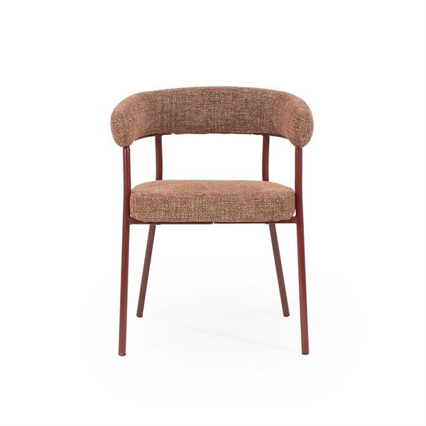 Eetkamerstoel Yovi By boo - Burgundy stof