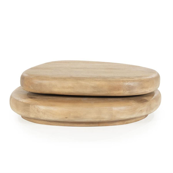 Salontafel draaibaar Kabo By-Boo - Mangohout lichtbruin