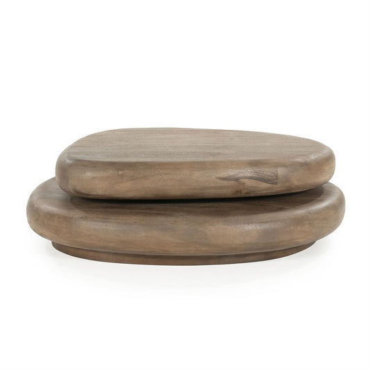 Salontafel draaibaar Kabo By-Boo - Mangohout bruin