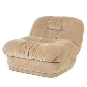 Retro fauteuil Nook By-Boo  - Beige stof