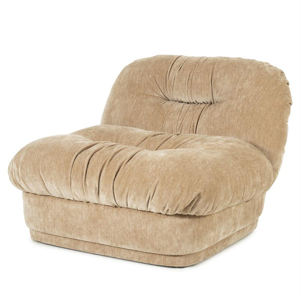 Retro fauteuil Nook By-Boo  - Beige stof