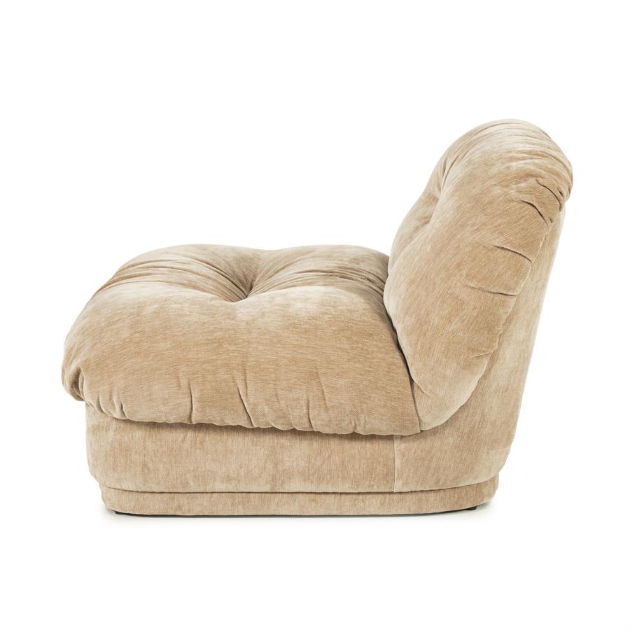 Retro fauteuil Nook By-Boo  - Beige stof