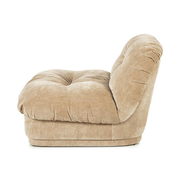 Retro fauteuil Nook By-Boo  - Beige stof