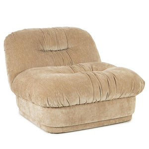 Retro fauteuil Nook By-Boo  - Beige stof