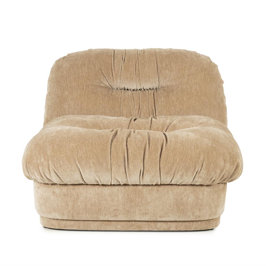 Retro fauteuil Nook By-Boo  - Beige stof