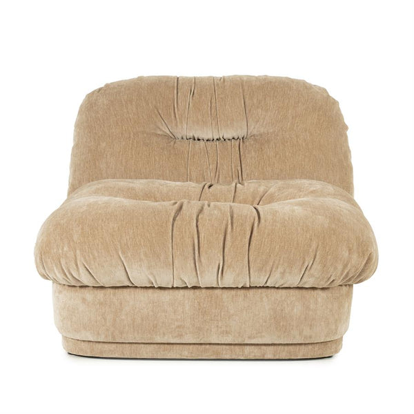Retro fauteuil Nook By-Boo  - Beige stof