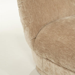 Retro fauteuil Nook By-Boo  - Beige stof