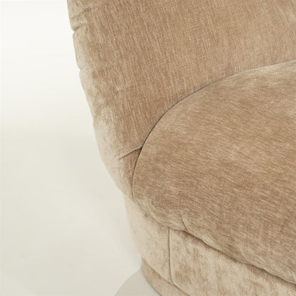 Retro fauteuil Nook By-Boo  - Beige stof