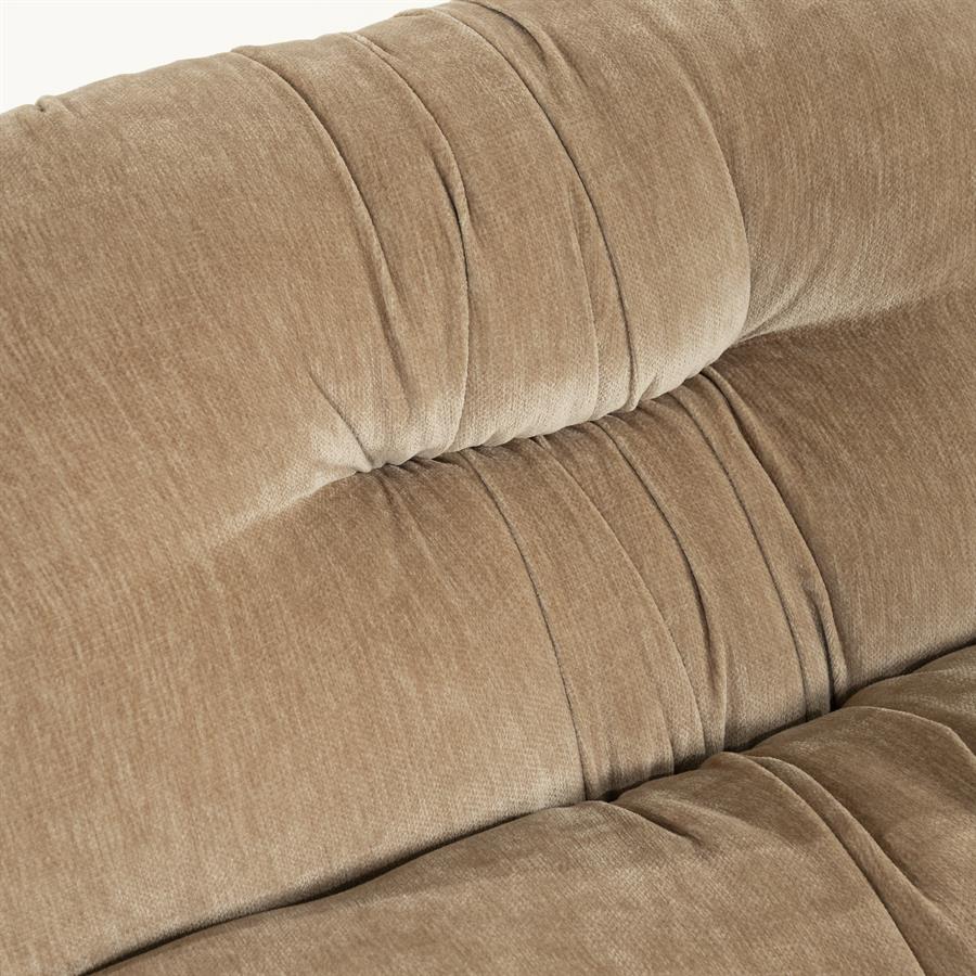 Retro fauteuil Nook By-Boo  - Beige stof