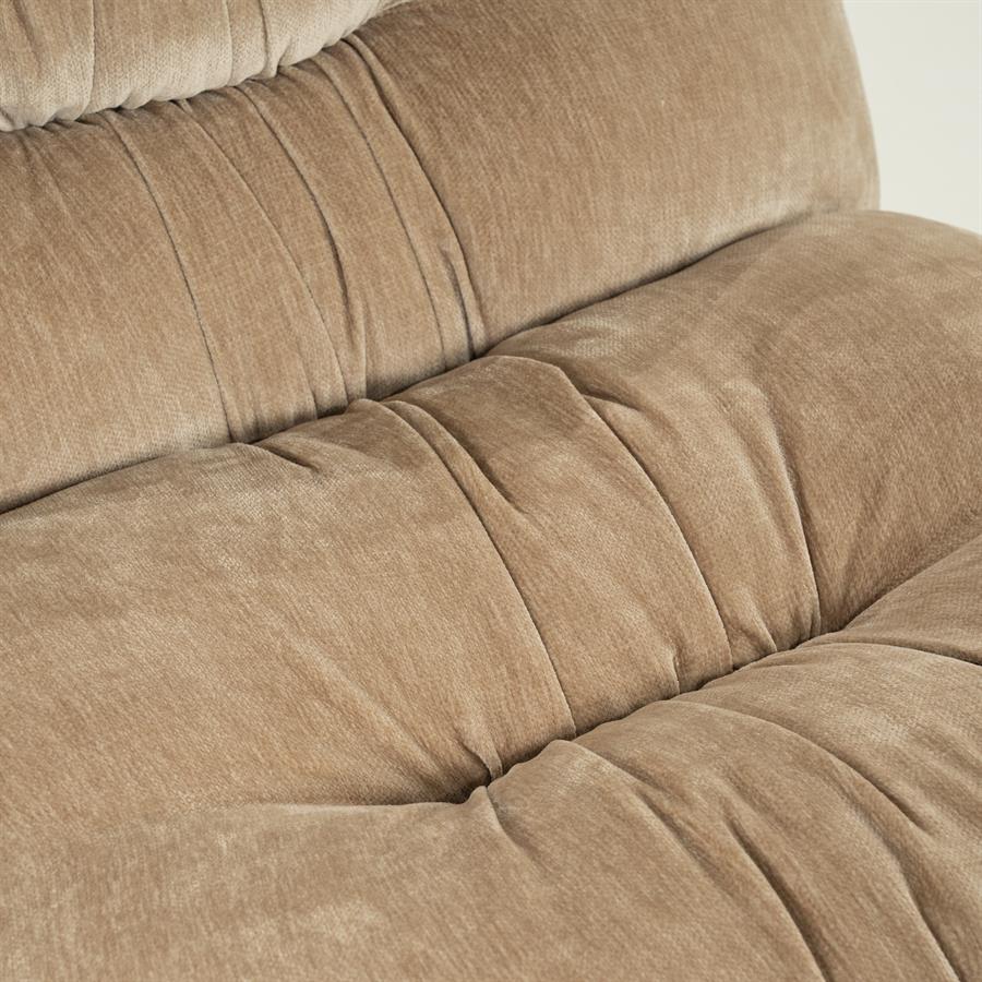Retro fauteuil Nook By-Boo  - Beige stof
