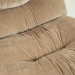 Retro fauteuil Nook By-Boo  - Beige stof