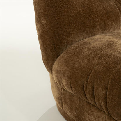 Retro fauteuil Nook By-Boo  - Mosterd stof