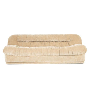 Retro 3 zits bank Sofa Nook By-Boo  - Beige stof (218 cm breed)