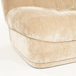 Retro 3 zits bank Sofa Nook By-Boo  - Beige stof (218 cm breed)