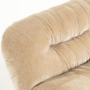 Retro 3 zits bank Sofa Nook By-Boo  - Beige stof (218 cm breed)
