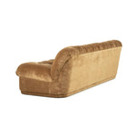 Retro 3 zits bank Sofa Nook By-Boo  - Mosterd stof (218 cm breed)