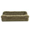 Retro 3 zits bank Sofa Nook By-Boo  - Groene stof (218 cm breed)