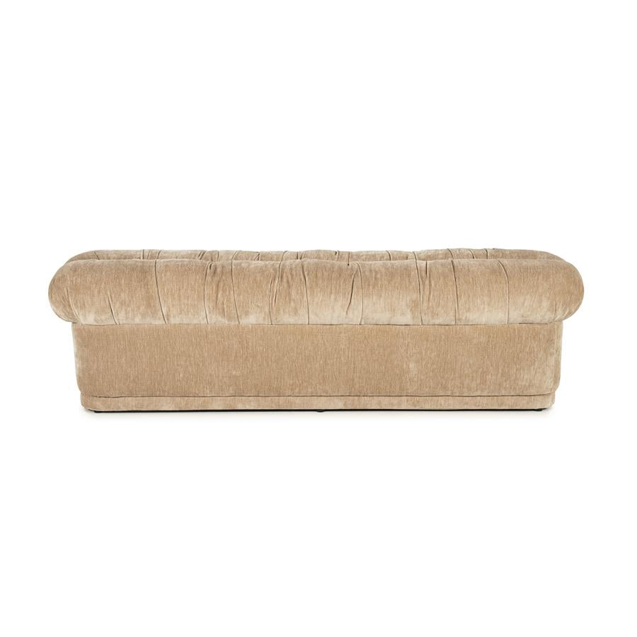 Retro eetkamer bank Nook By-Boo  - Beige stof (160 cm breed)