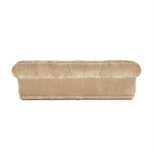 Retro eetkamer bank Nook By-Boo  - Beige stof (160 cm breed)