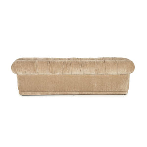 Retro eetkamer bank Nook By-Boo  - Beige stof (160 cm breed)