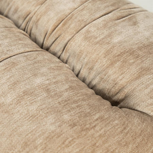 Retro eetkamer bank Nook By-Boo  - Beige stof (160 cm breed)