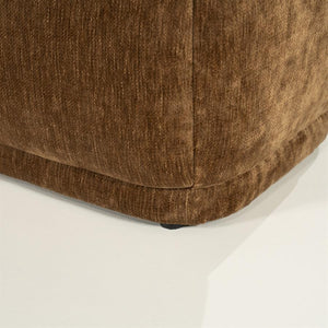 Retro eetkamer bank Nook By-Boo  - Mosterd stof (160 cm breed)