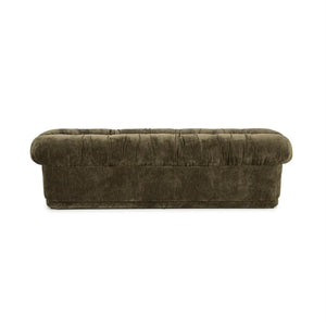 Retro eetkamer bank Nook By-Boo  - Groene stof (160 cm breed)