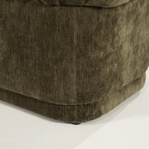 Retro eetkamer bank Nook By-Boo  - Groene stof (160 cm breed)