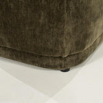 Retro poef/stoel Nook By-Boo  - Groene stof