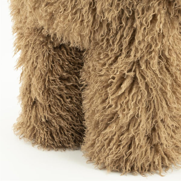 Poef/stoel Doodly By-Boo  - Taupe doodle stof