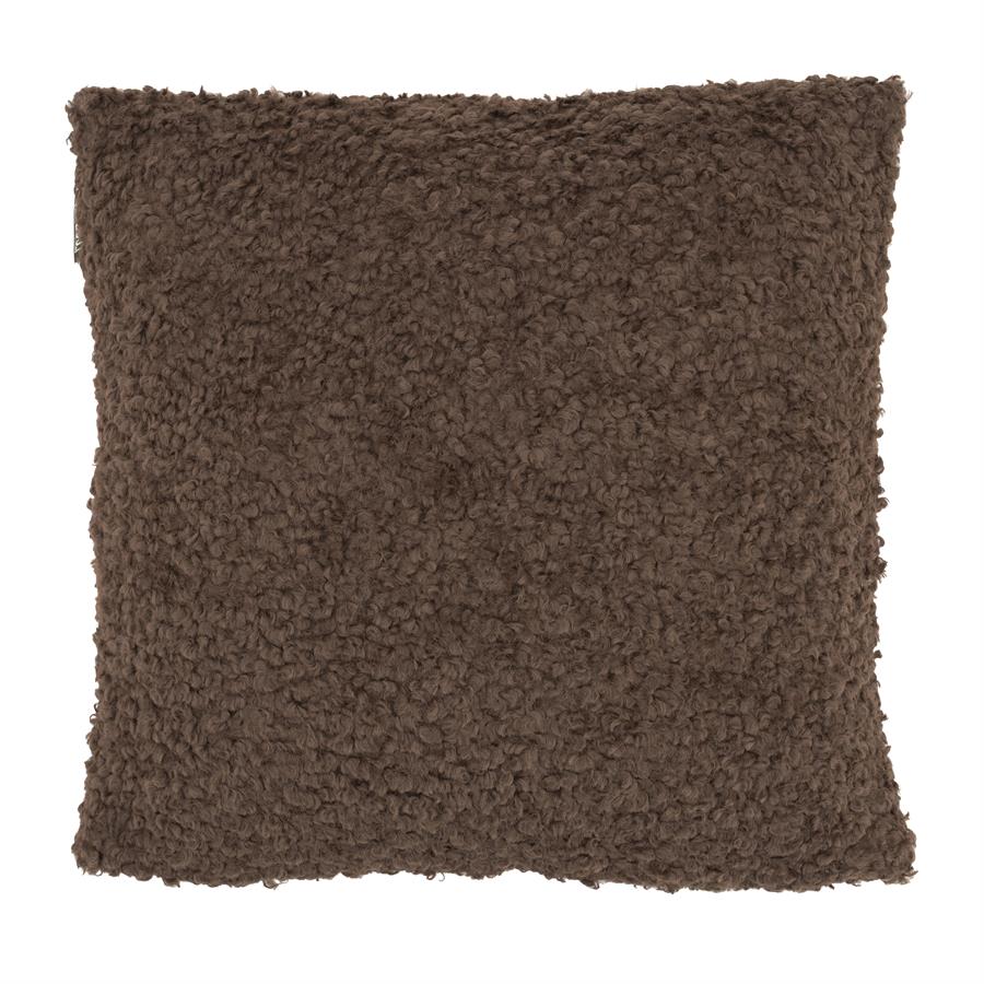 Sierkussen Teddy By-Boo donker bruin - 45x45 cm