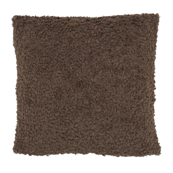 Sierkussen Teddy By-Boo donker bruin - 45x45 cm