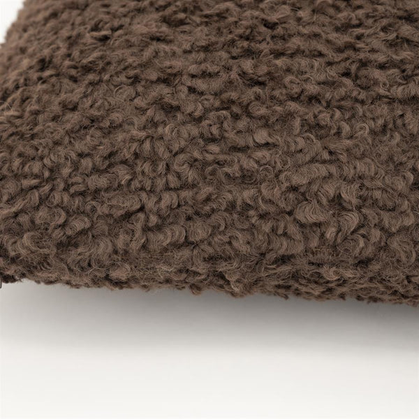 Sierkussen Teddy By-Boo donker bruin - 45x45 cm