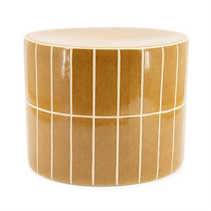 bijzettafel/poef  TileTastic 1 By-Boo - Aardewerk mosterd kleur