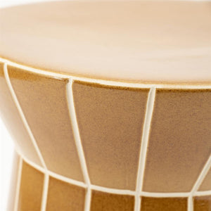 bijzettafel TileTastic 2 By-Boo - Aardewerk mosterd kleur