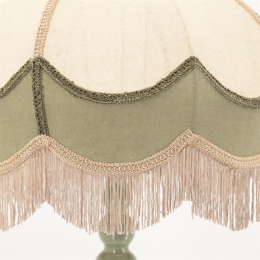 Retro vloerlamp Fringaloo By-Boo - Groen