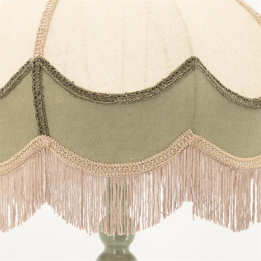 Retro vloerlamp Fringaloo By-Boo - Groen