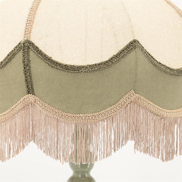 Retro vloerlamp Fringaloo By-Boo - Groen