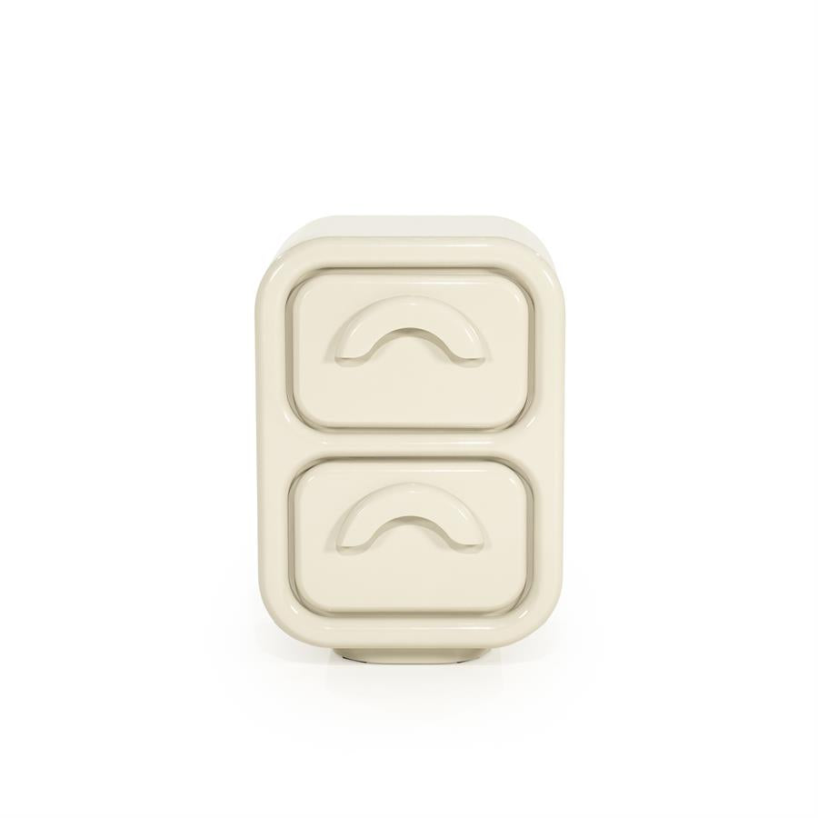 Ladenkast Gubby By-Boo small 2 laden - Beige hoogglans