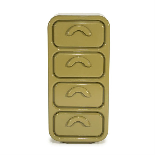 Ladenkast Gubby By-Boo large 4 laden - Groen hoogglans