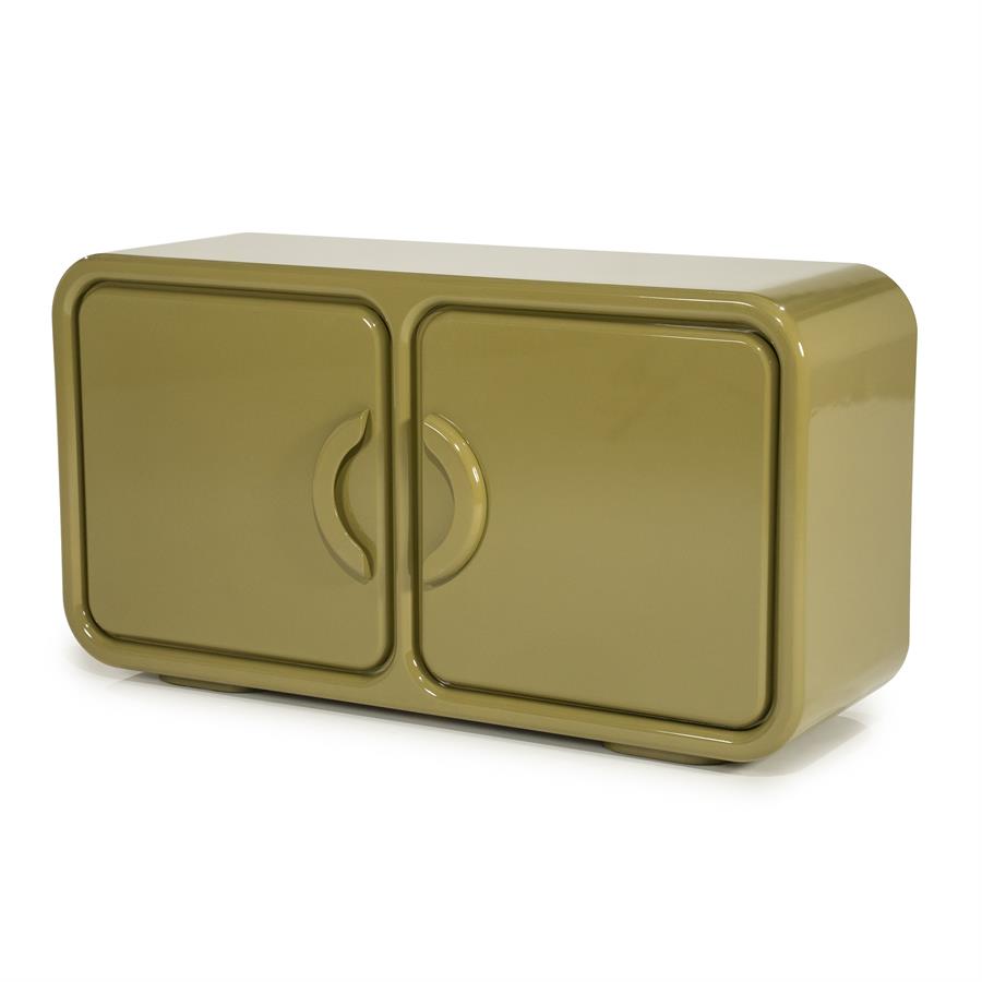Dressoir/Tv kast Gubby By-Boo 2 deuren- Groen hoogglans (120 cm)
