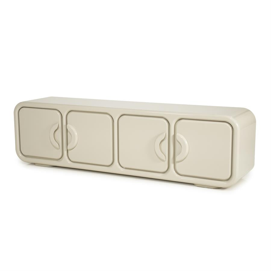 Tv kast Gubby By-Boo 4 deuren- Beige hoogglans (176 cm)
