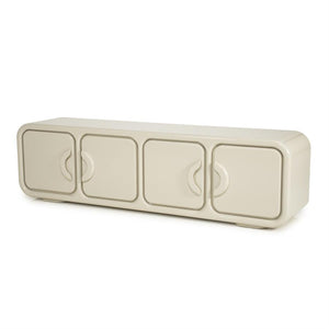Tv kast Gubby By-Boo 4 deuren- Beige hoogglans (176 cm)