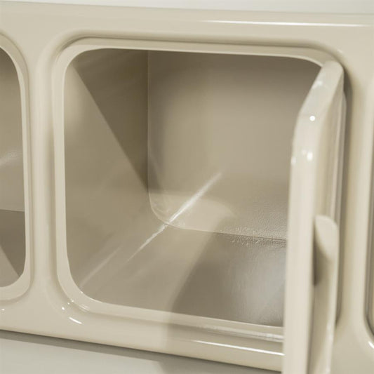 Tv kast Gubby By-Boo 4 deuren- Beige hoogglans (176 cm)